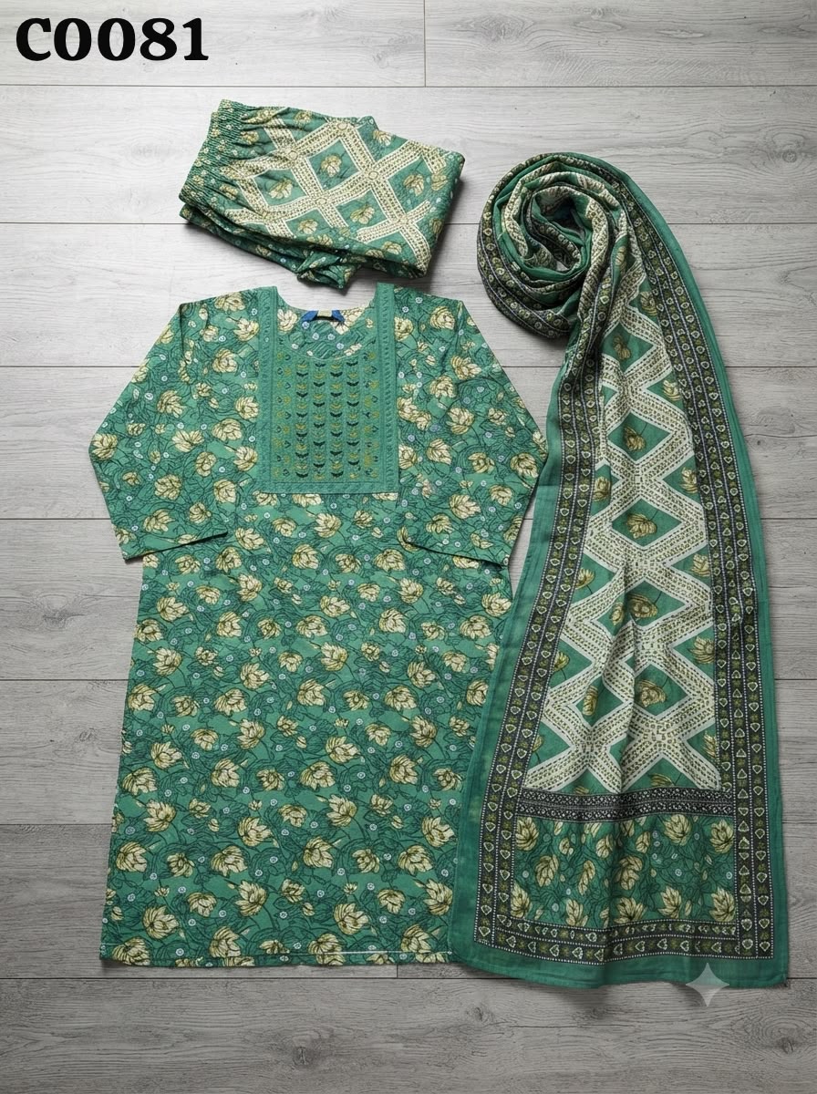 Semi cotton salwar suit C0081