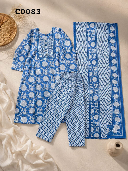 Semi cotton salwar suit C0083