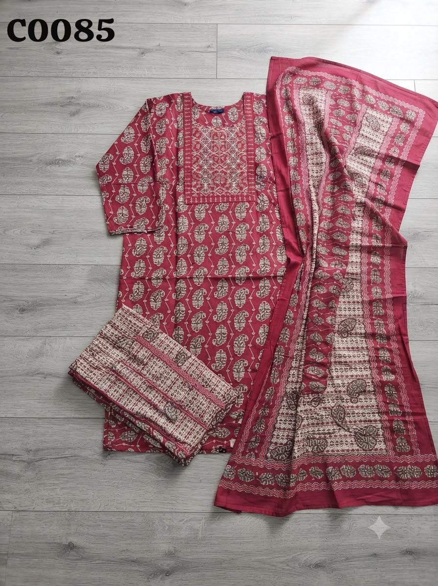 Semi cotton salwar suit C0085