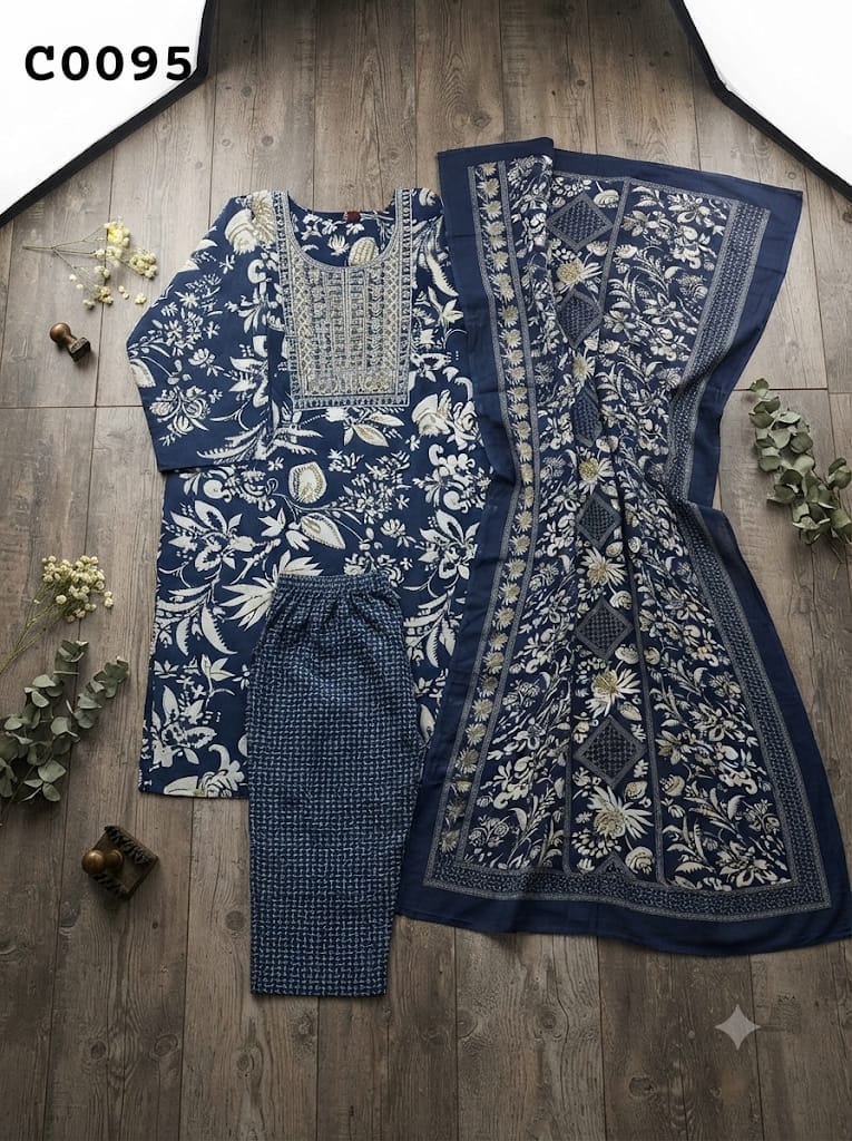 Semi cotton salwar suit C0095