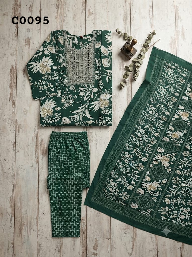 Semi cotton salwar suit C0095