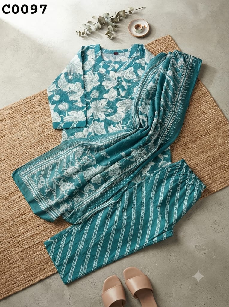 Semi cotton salwar suit C0097