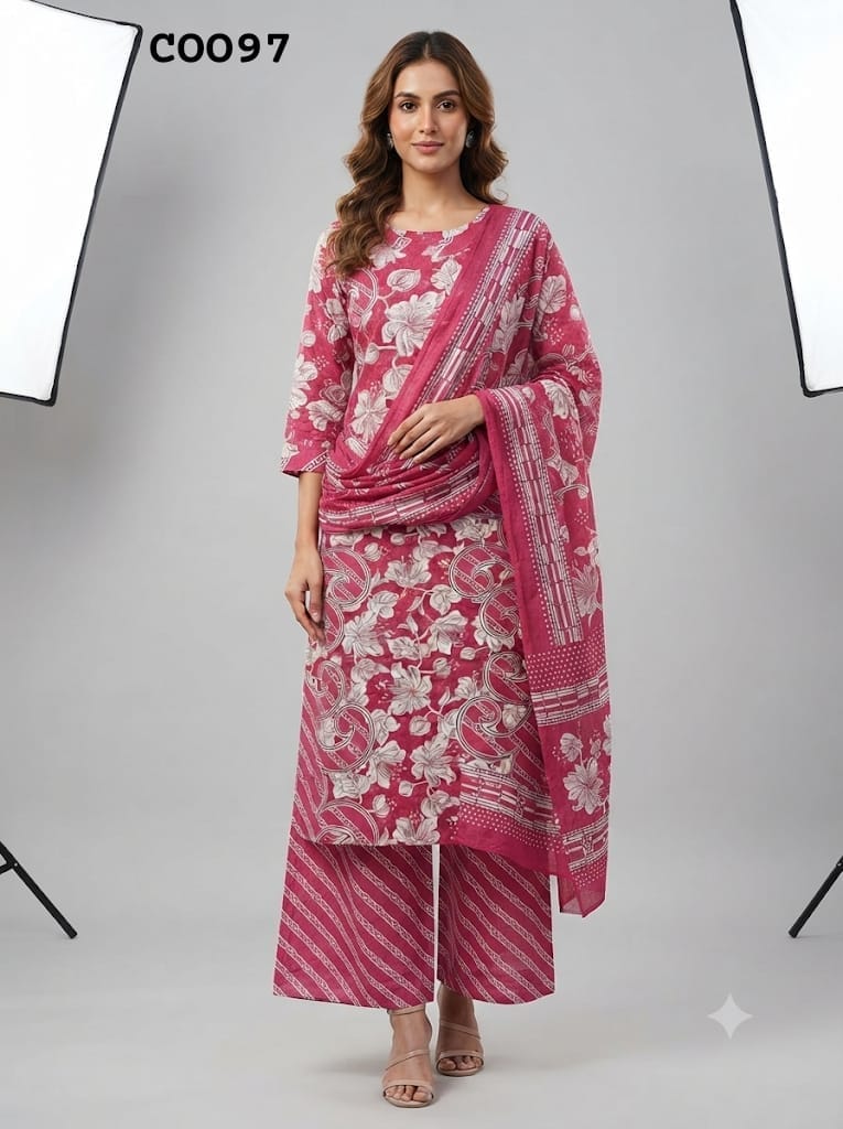 Semi cotton salwar suit C0097