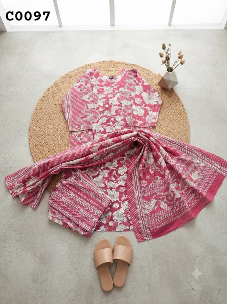 Semi cotton salwar suit C0097
