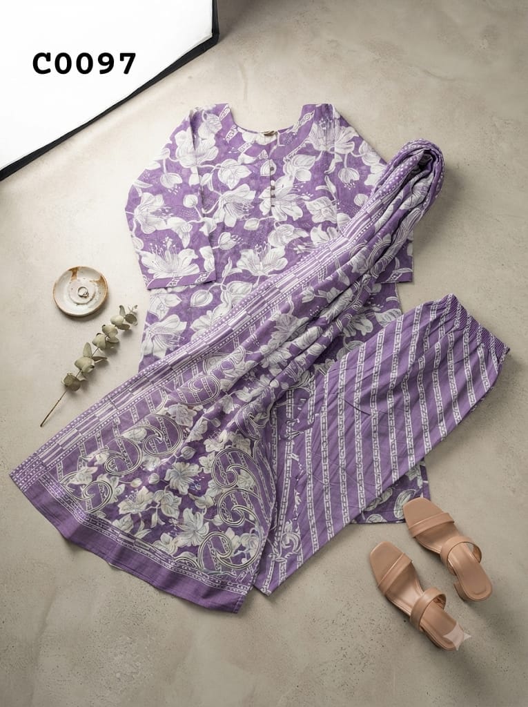 Semi cotton salwar suit C0097