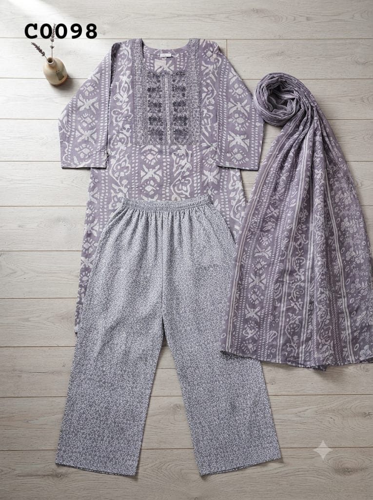 Semi cotton salwar suit C0098