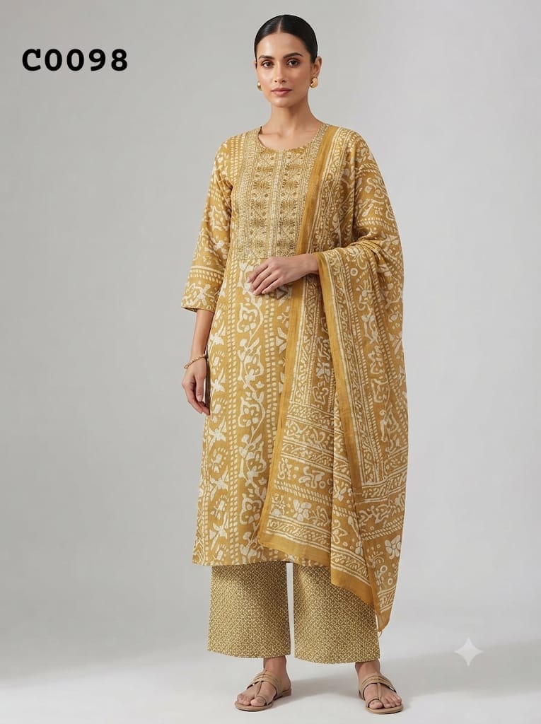 Semi cotton salwar suit C0098