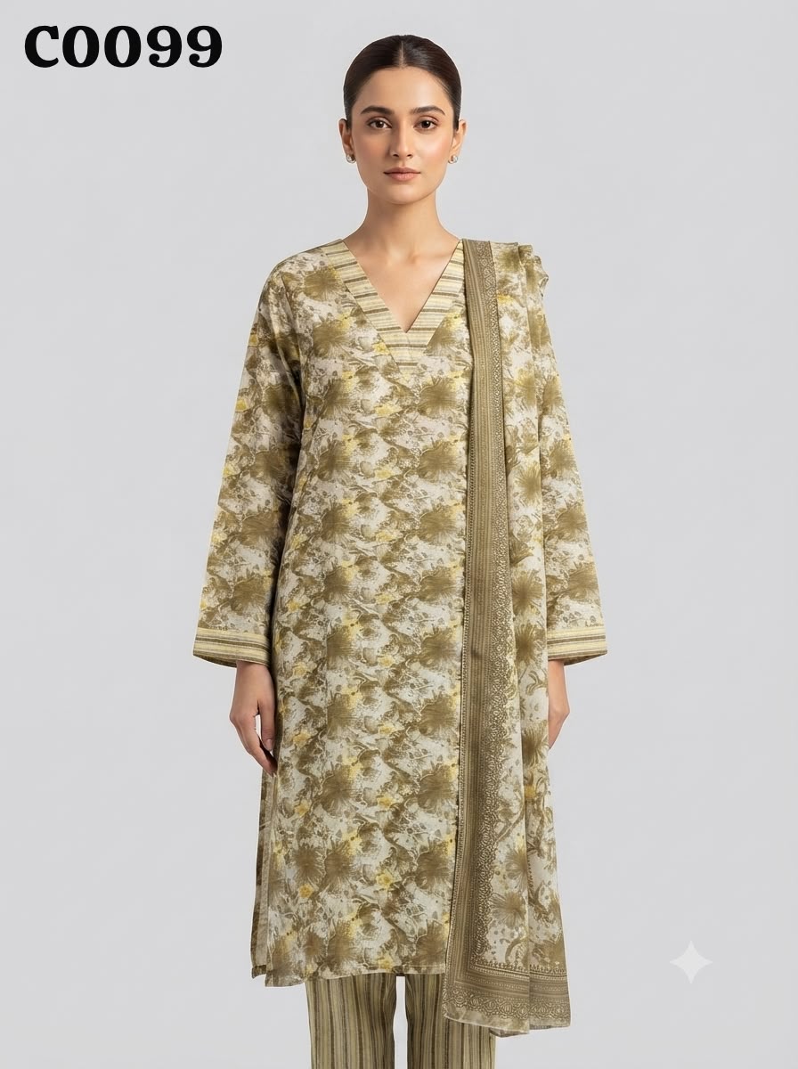 Semi cotton salwar suit C0099