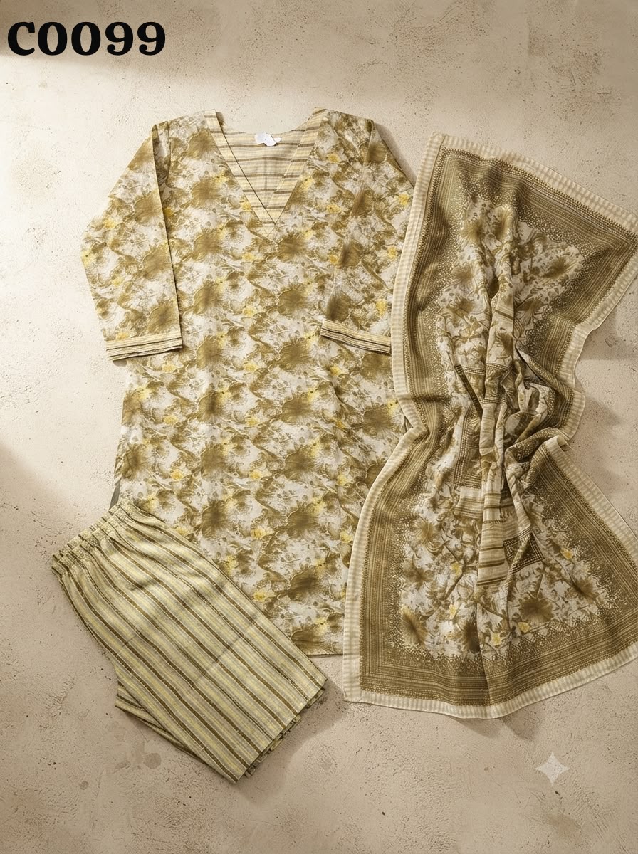 Semi cotton salwar suit C0099