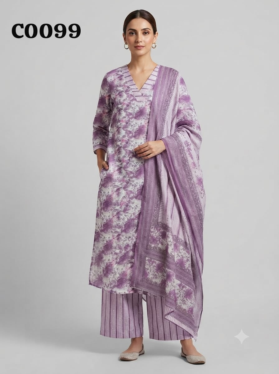 Semi cotton salwar suit C0099