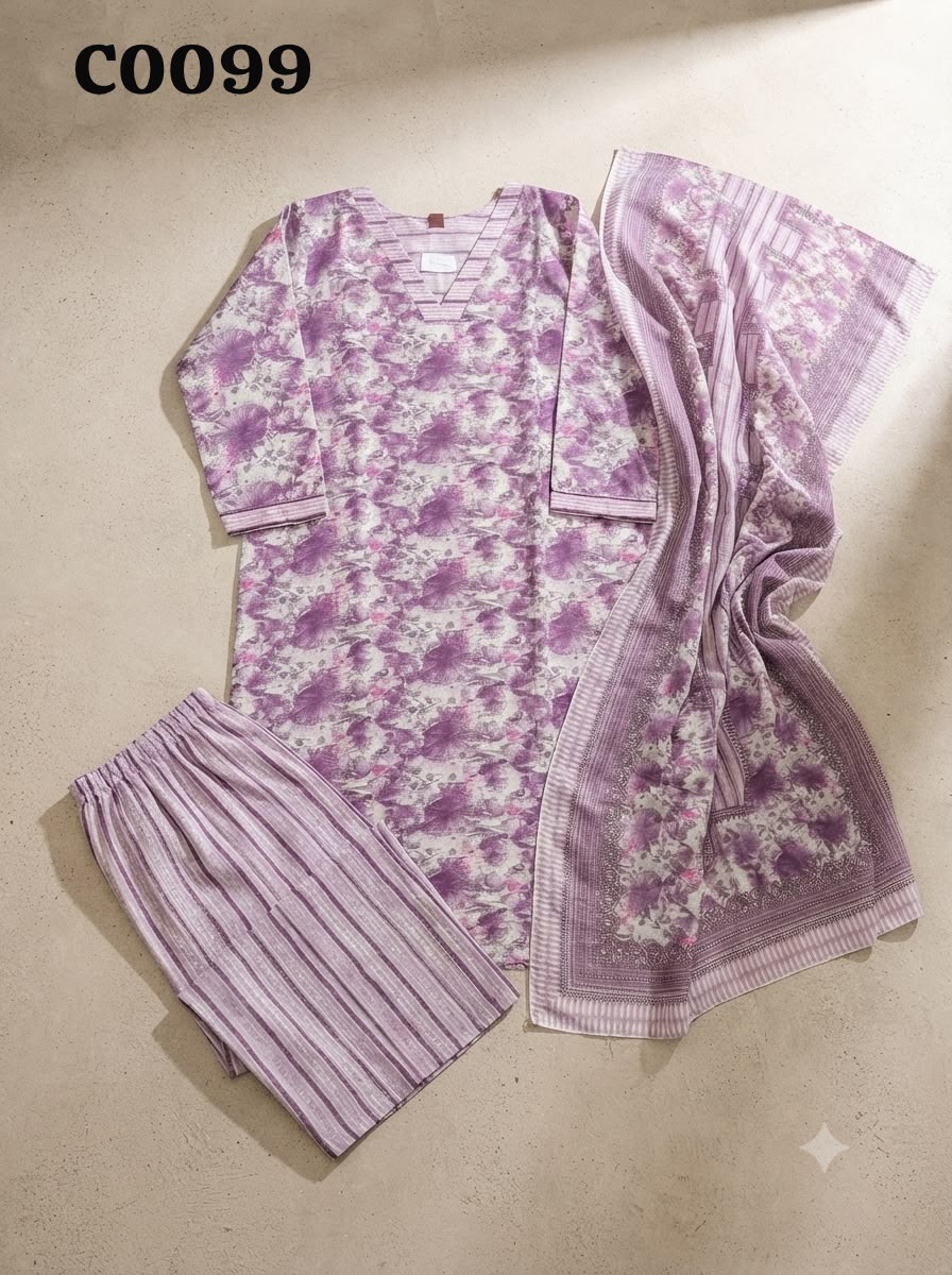 Semi cotton salwar suit C0099