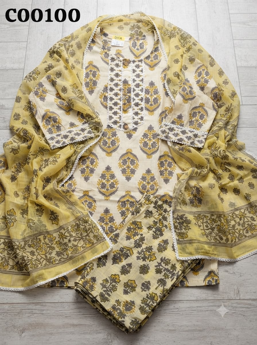 Semi cotton salwar suit C00100