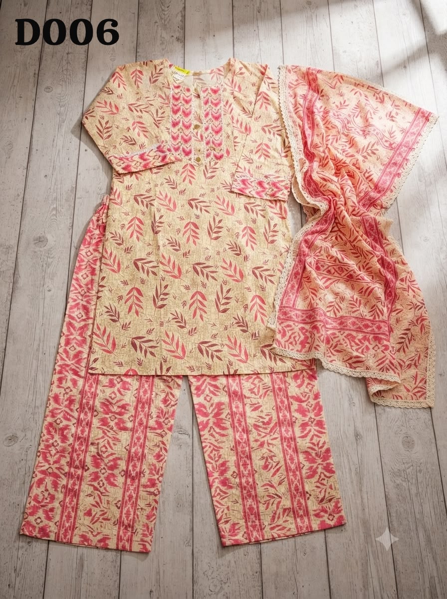 Semi cotton salwar suit D006