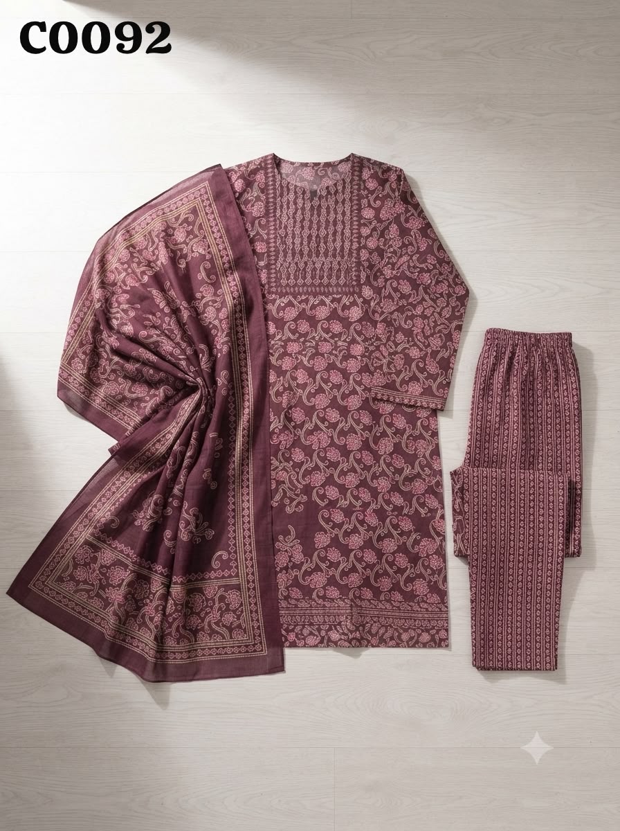 Semi cotton salwar suit C0092