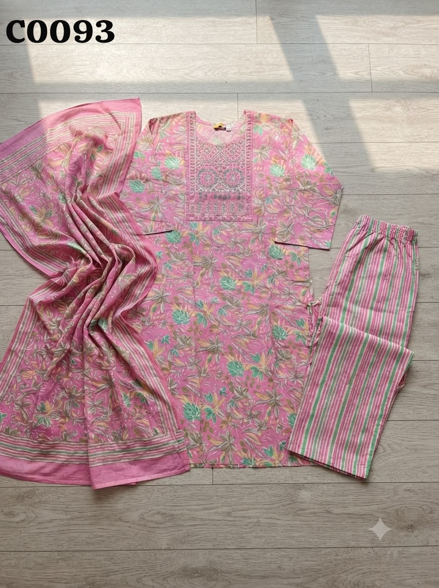 Semi cotton salwar suit C0093